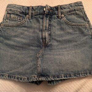 Zara Blue Denim Skort